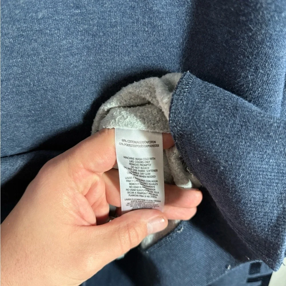 Women’s XL Blue Tommy Hilfiger Sport Cropped, Athletic, Long Sleeve Sweatshirt - Picture 6 of 7